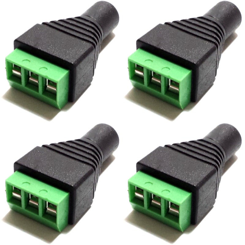 CESS 3.5mm Stereo TRS Female Jack to AV Screw Audio Terminal, Solder-Free, Quick Screw Connection for DIY, Test, Measurement, Surveillance, Engineering, 3-Screw Terminal Block Headphone Connector (4 Pack) - Image 5